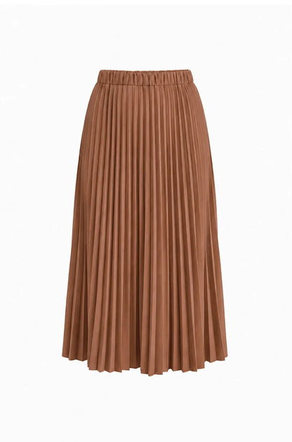 Kara Pleated Skirt Light Caramel