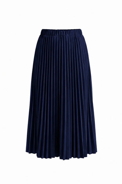 Kara Pleated Skirt Navy- Pre Order