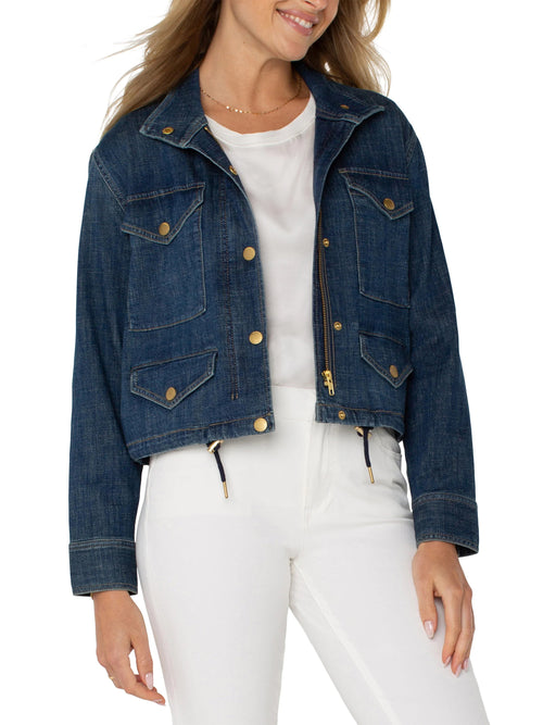 Liverpool Cropped Cargo Jacket