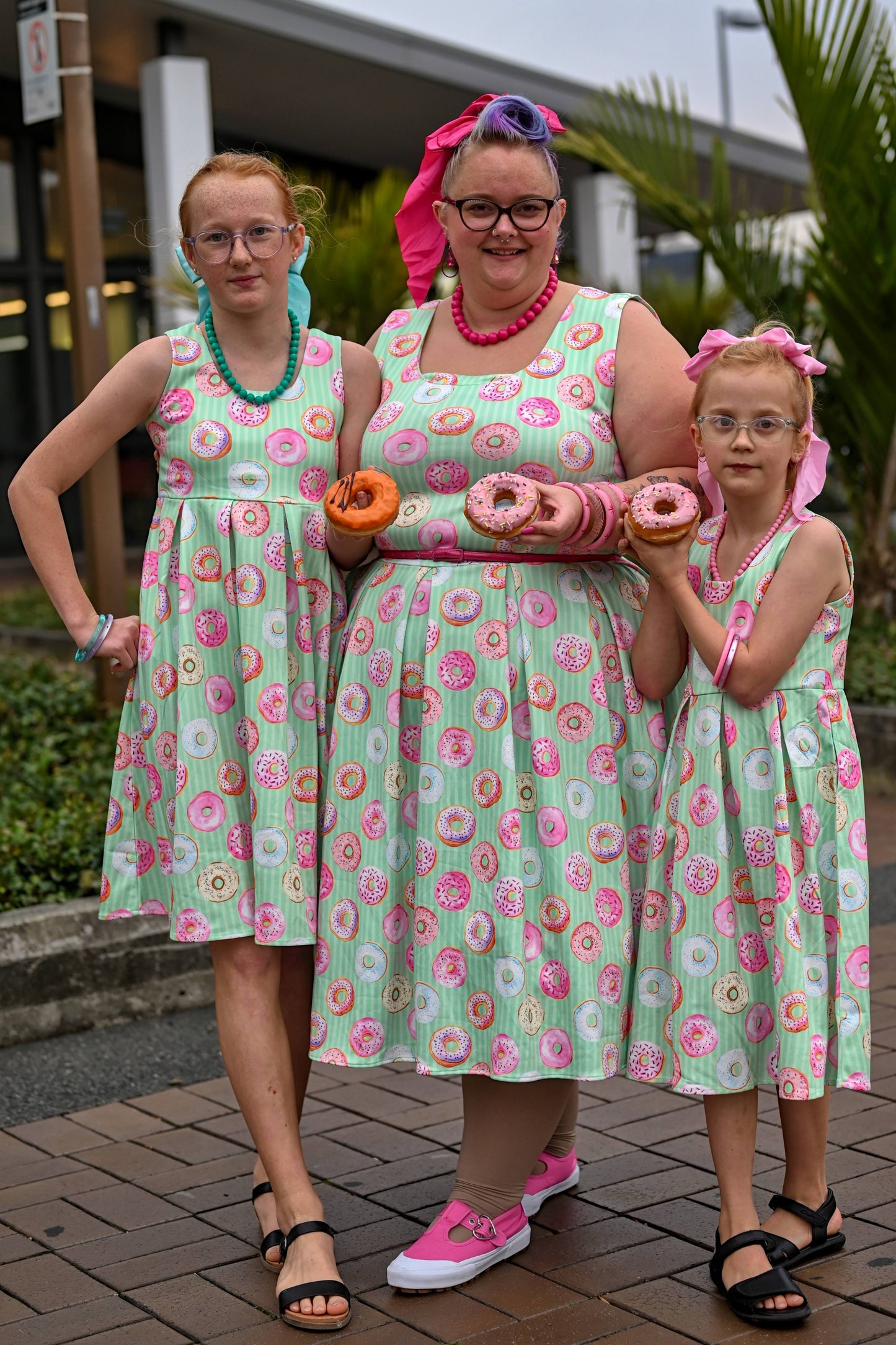 Amanda Mint Donut Tea Dress