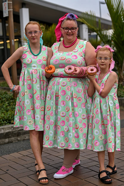 Amanda Mint Donut Tea Dress