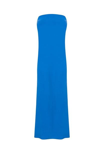 Leanna Strapless Dress Cobalt