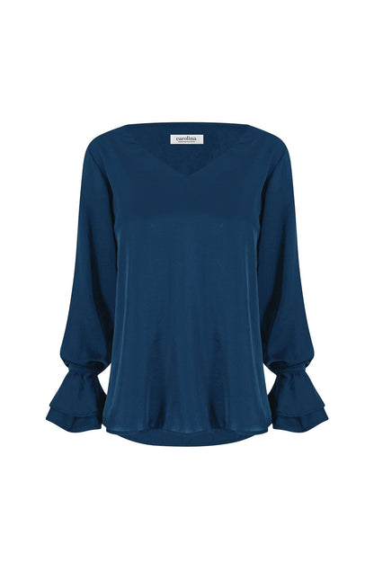 Lola Long Sleeve Top Navy