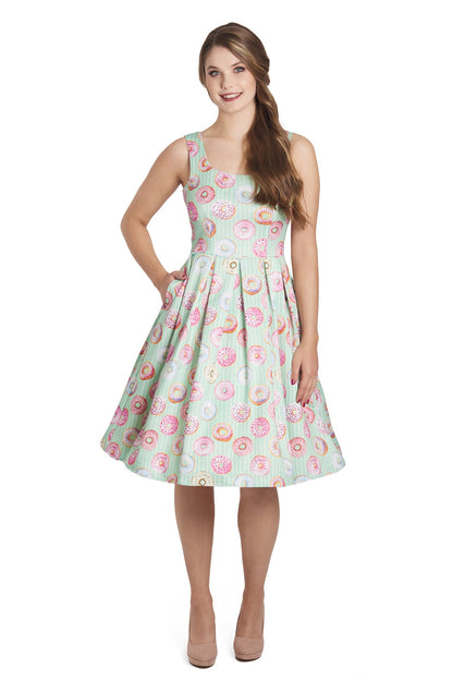 Amanda Mint Donut Tea Dress