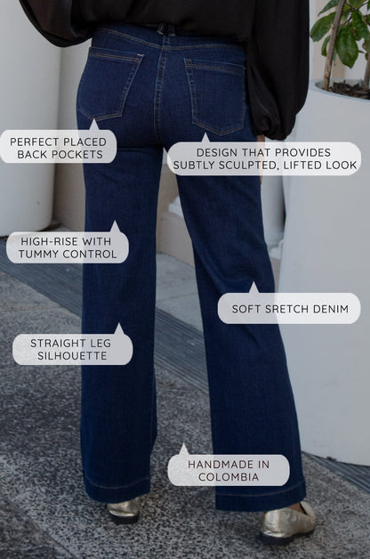 Lucy Straight Leg Denim Jeans