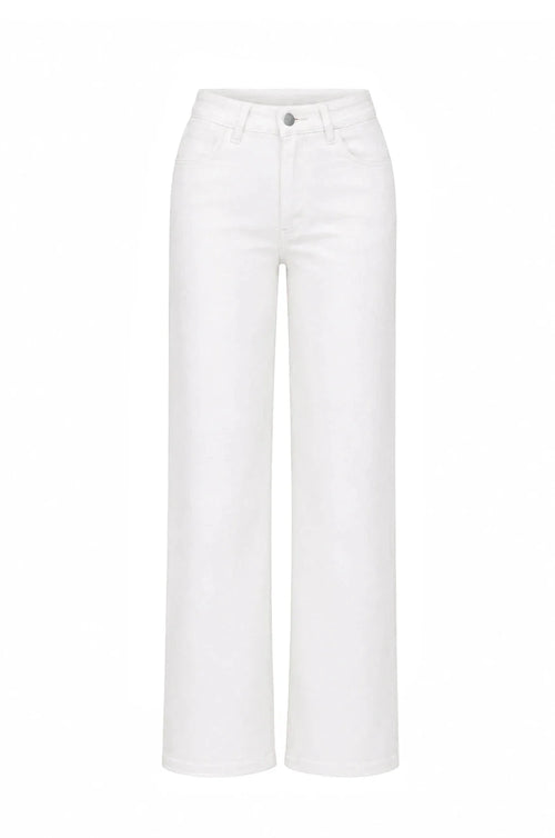 Lucy Straight Leg Jeans White- Pre Order