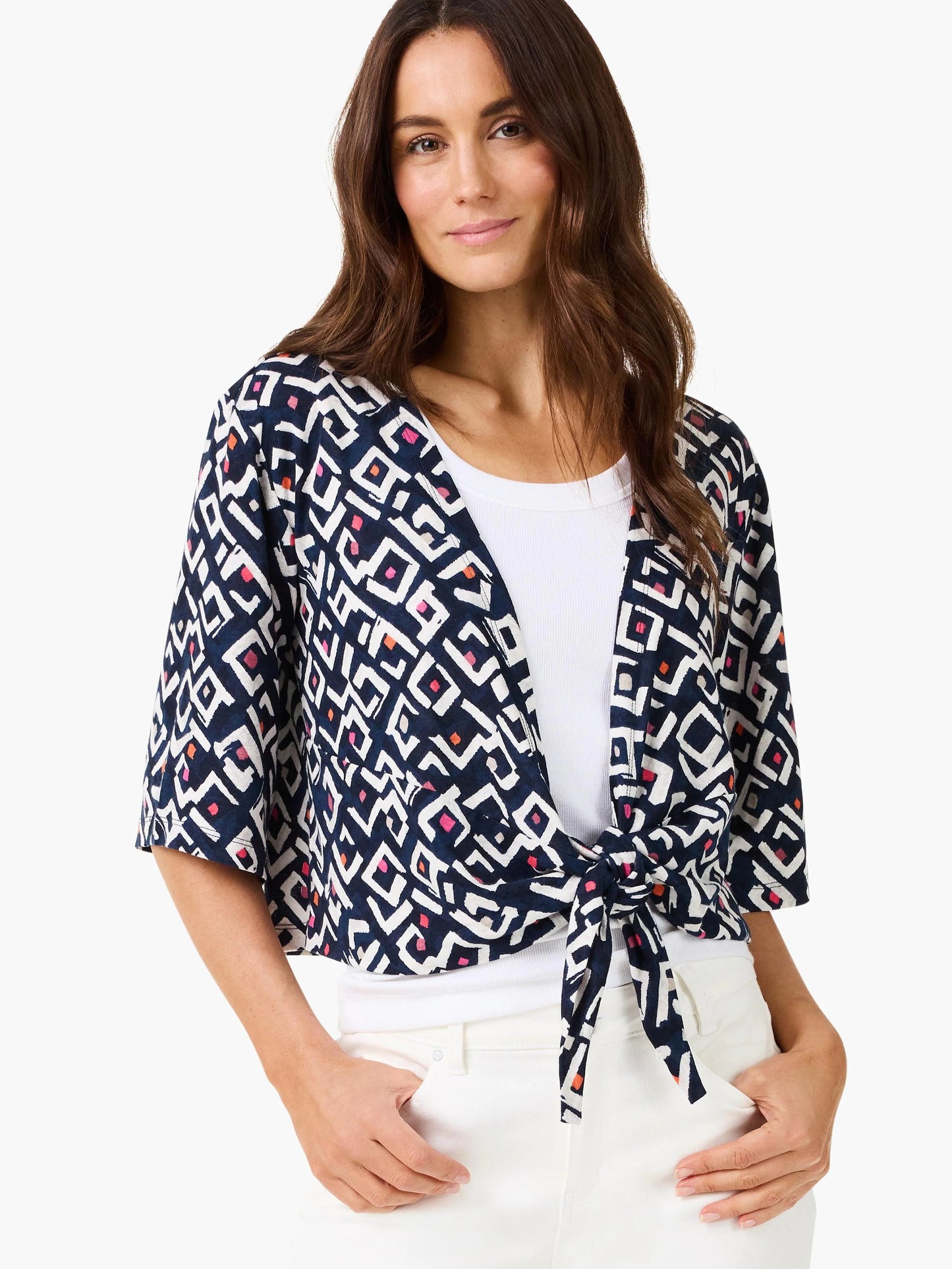 Indigo Angles 4-Way Cardigan