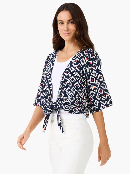 Indigo Angles 4-Way Cardigan