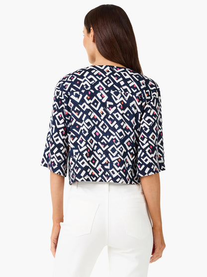 Indigo Angles 4-Way Cardigan