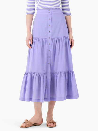 Cotton Tiered Skirt