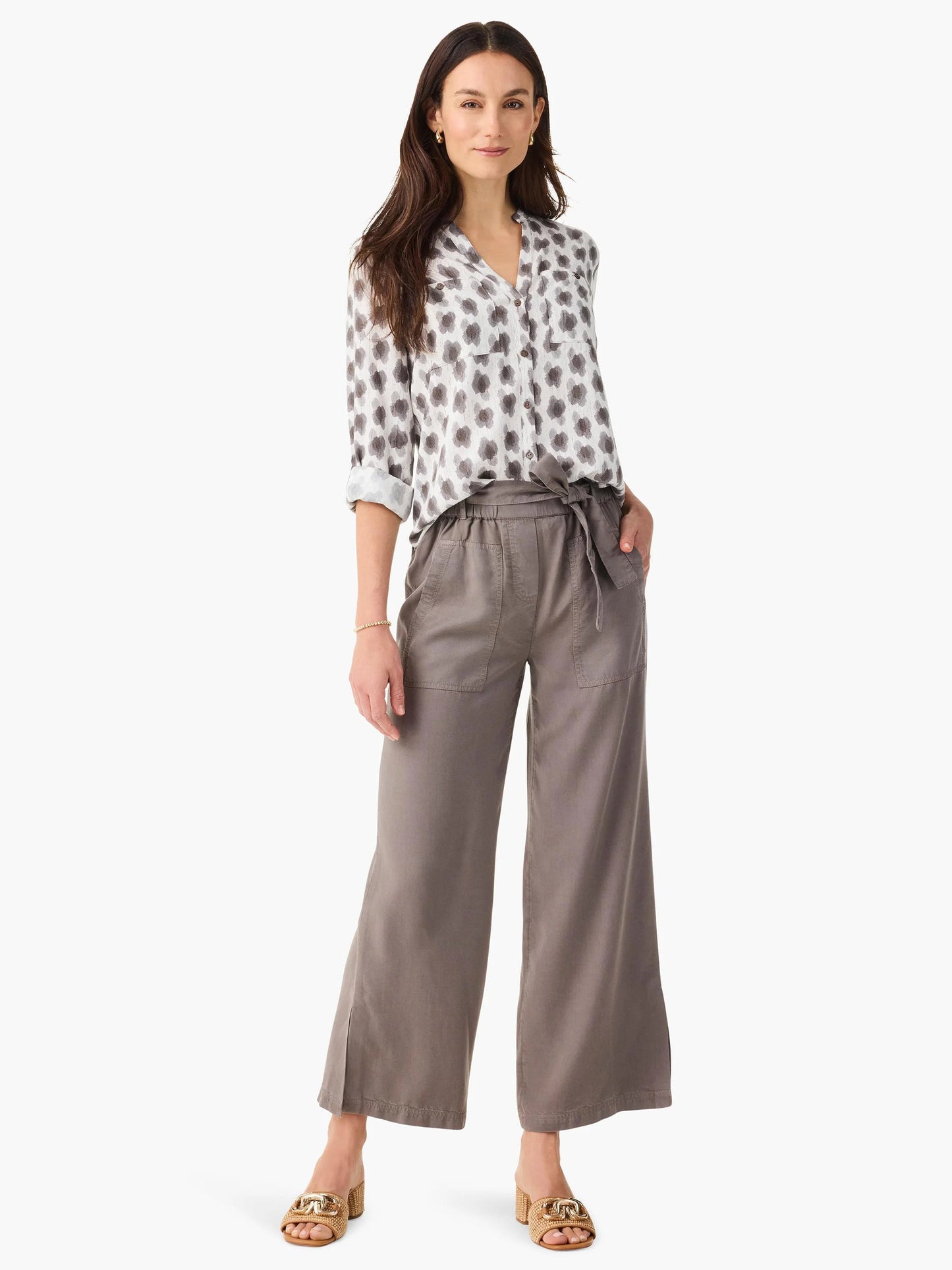 Drapey Utility Wide Leg Pant