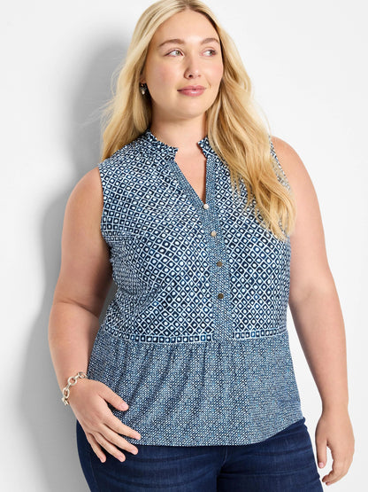 Coastal Geo Knit Tank