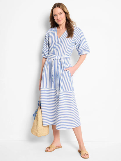Double Gauze Mixed Stripe Dress
