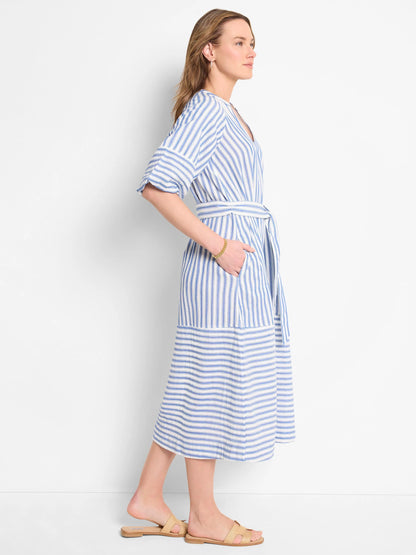 Double Gauze Mixed Stripe Dress