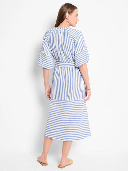 Double Gauze Mixed Stripe Dress