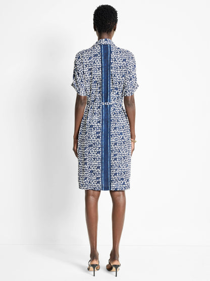 Etched Angles Belted Devon Dress