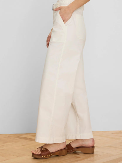 Highland Wide Leg Soft Stretch Belted Ankle Pant
