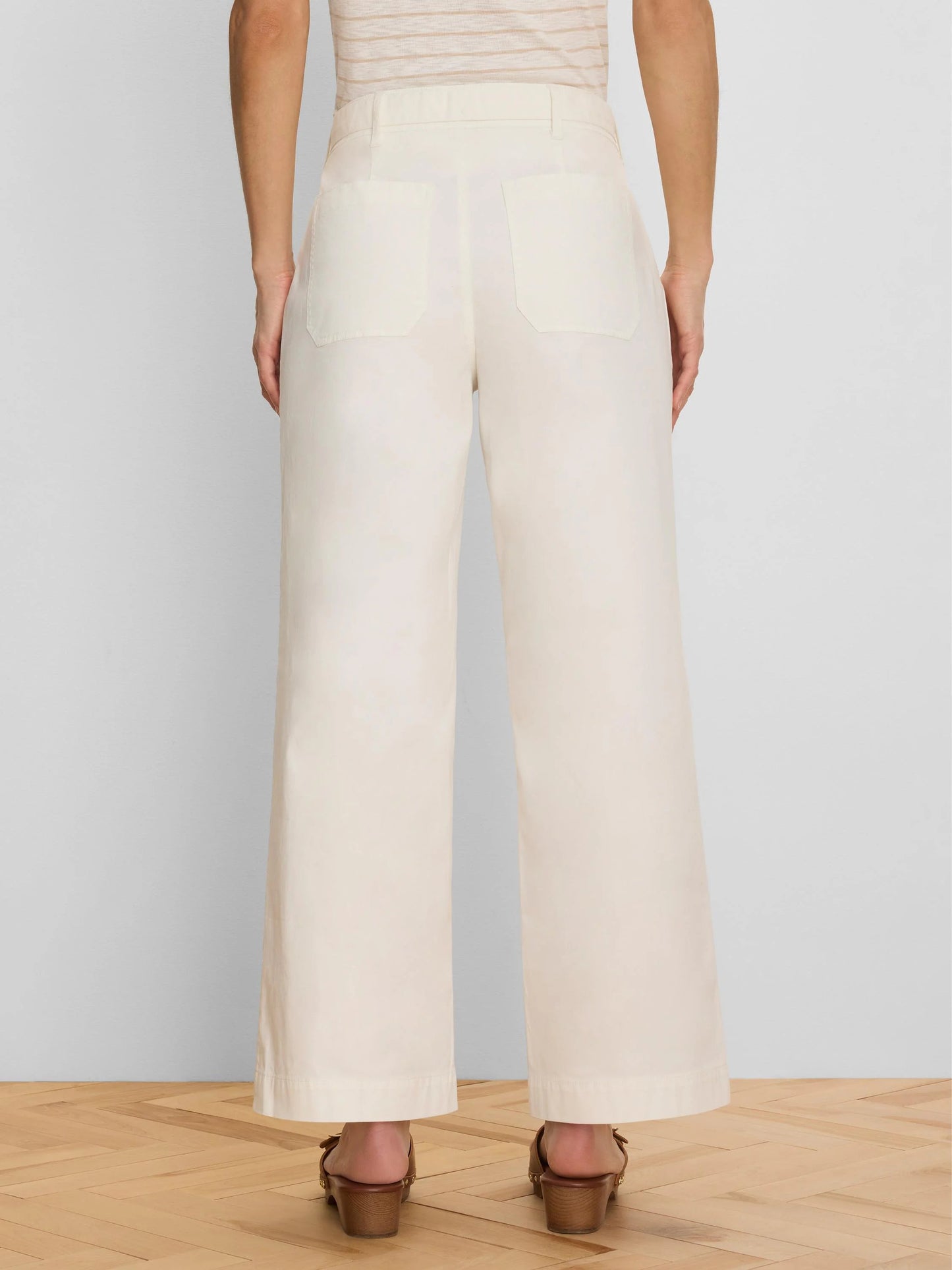 Highland Wide Leg Soft Stretch Belted Ankle Pant