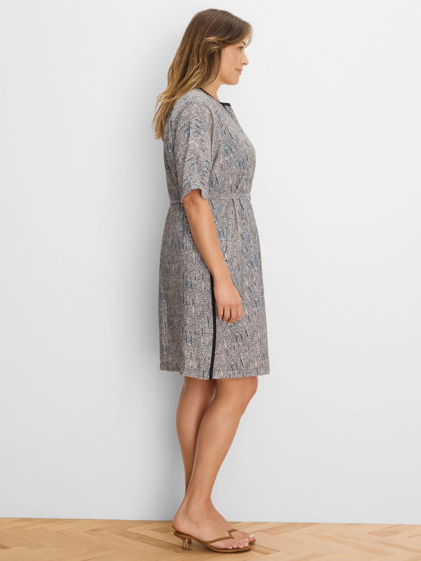 Sun Speckle Devon Trimmed Dress