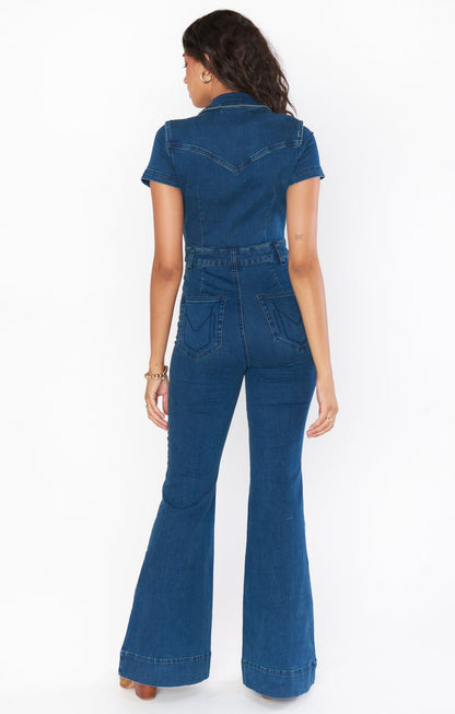 Everhart Jumpsuit ~ Lunar Blue