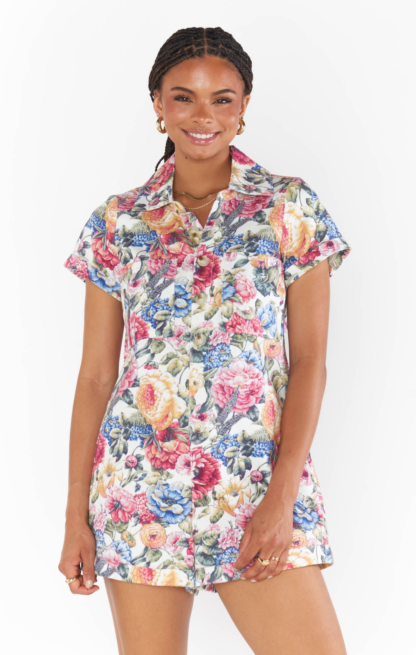 Range Romper ~ Dusty Meadows Denim