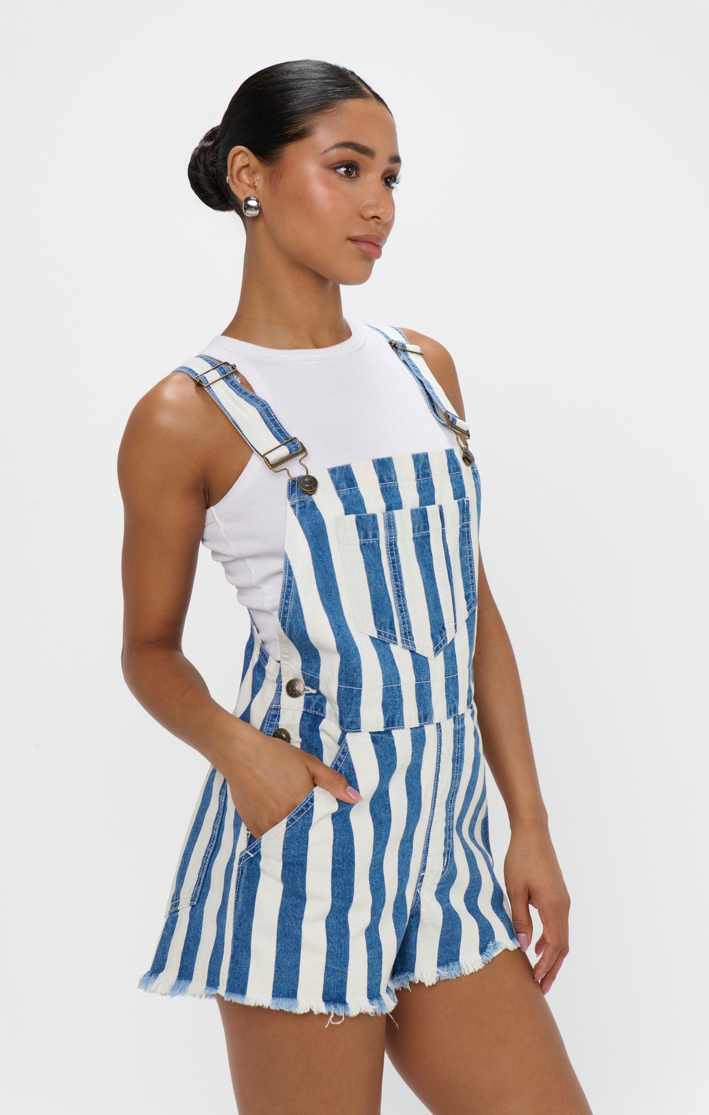 Georgia Overalls ~ Sonoma Stripe