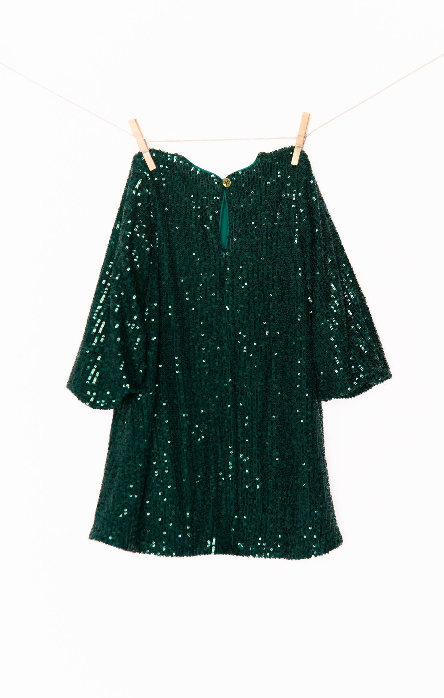 Once Upon A Time Dress ~ Emerald Sequins