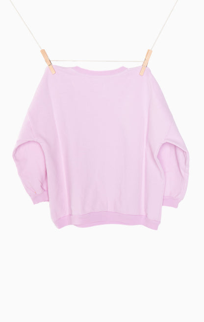 Davis Sweatshirt ~ Pink Mini Graphic