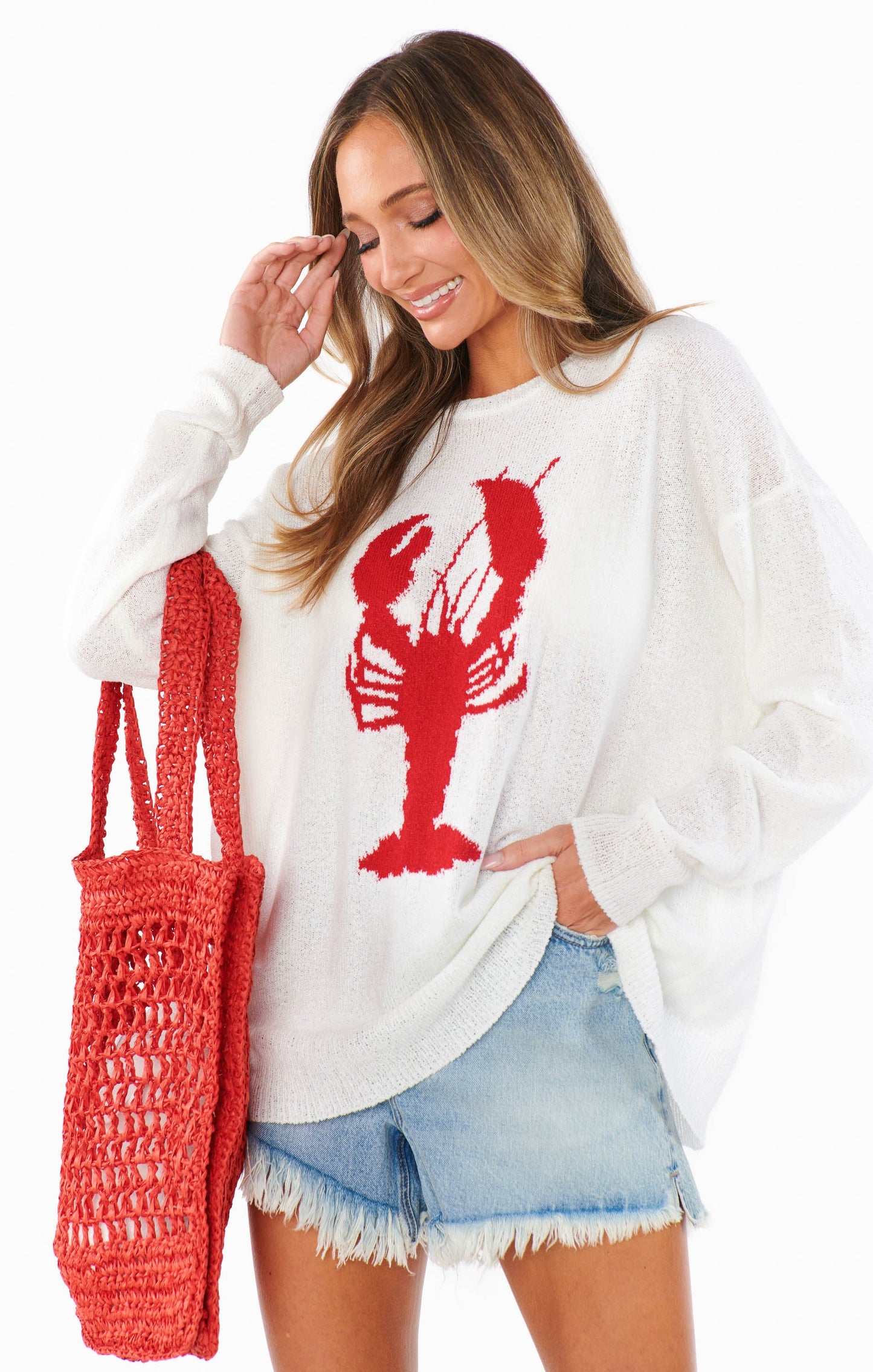 Woodsy Sweater ~ Lobster Knit