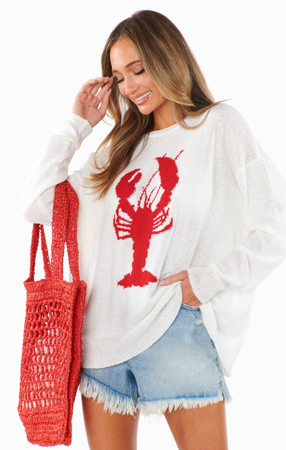 Woodsy Sweater ~ Lobster Knit