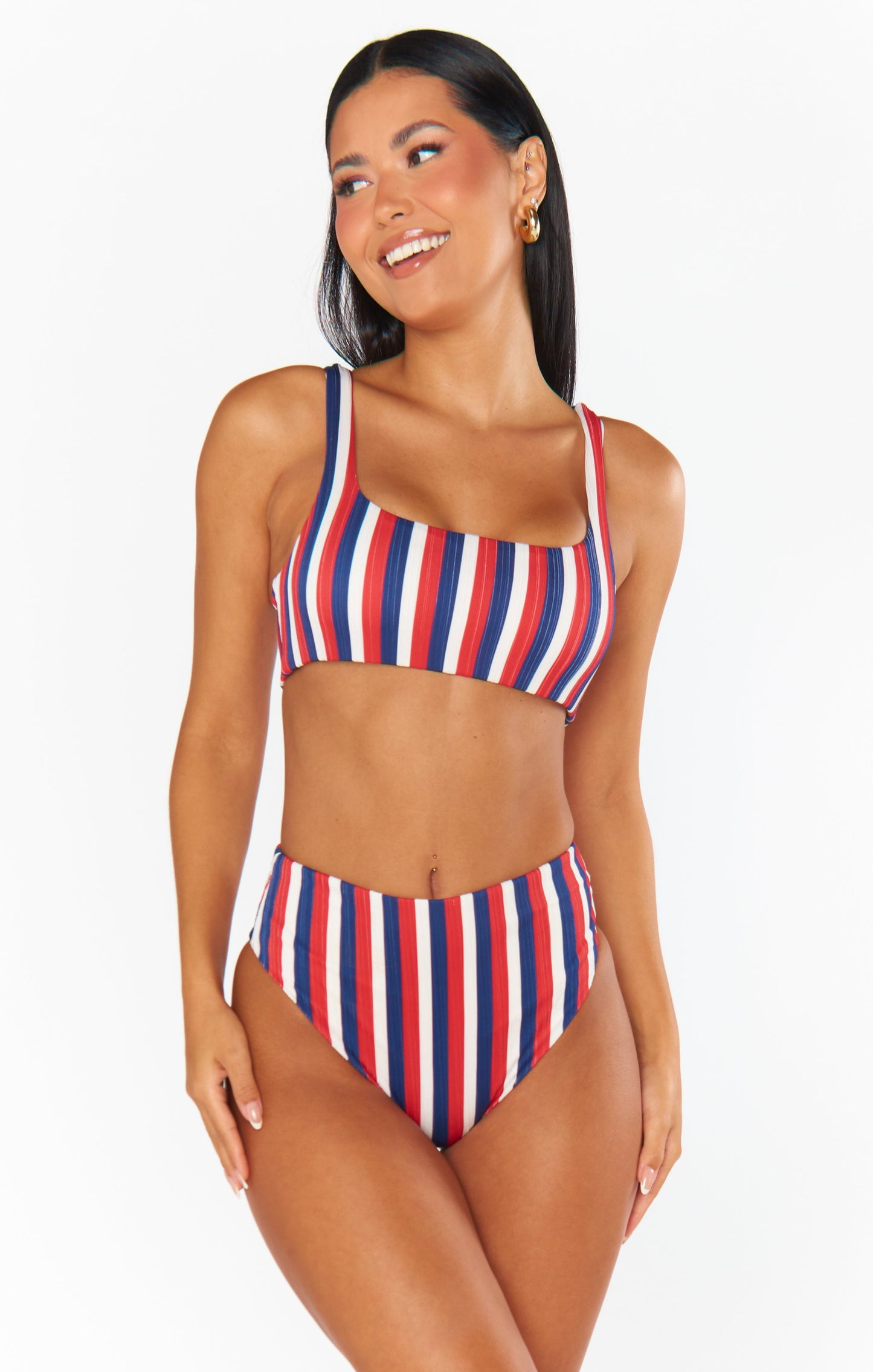 Sail Bottom ~ Americana Stripe Micro Rib