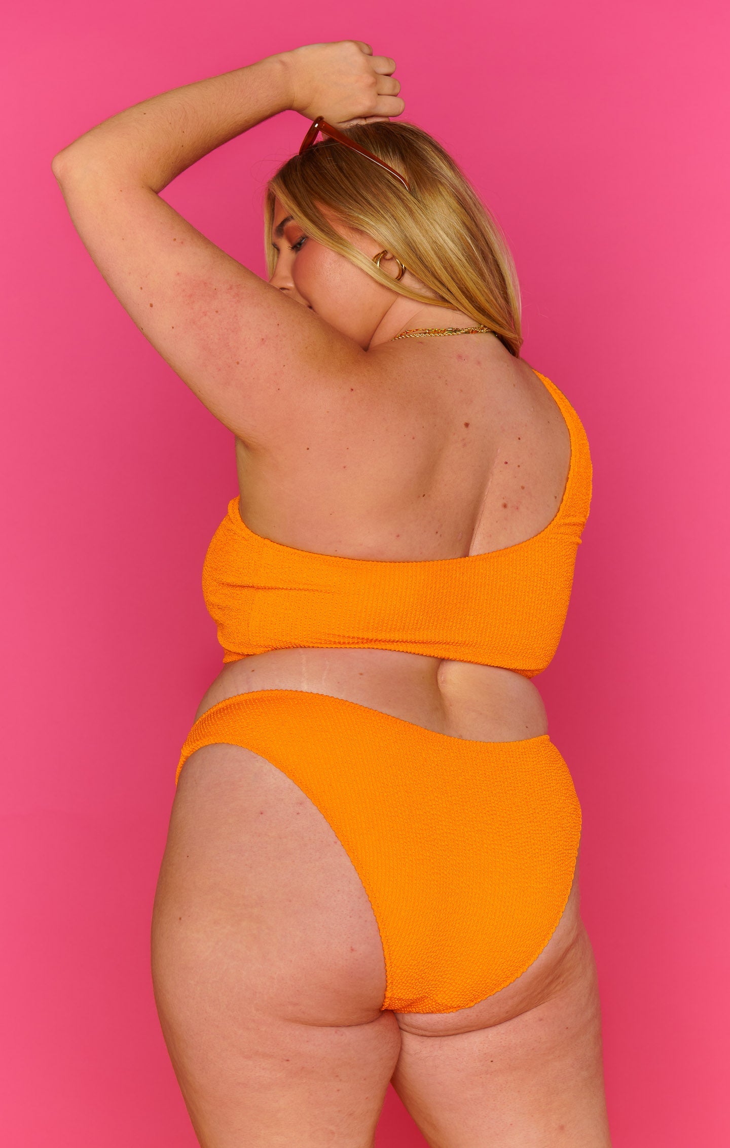 Silvana Bottom ~ Bright Orange Scrunch