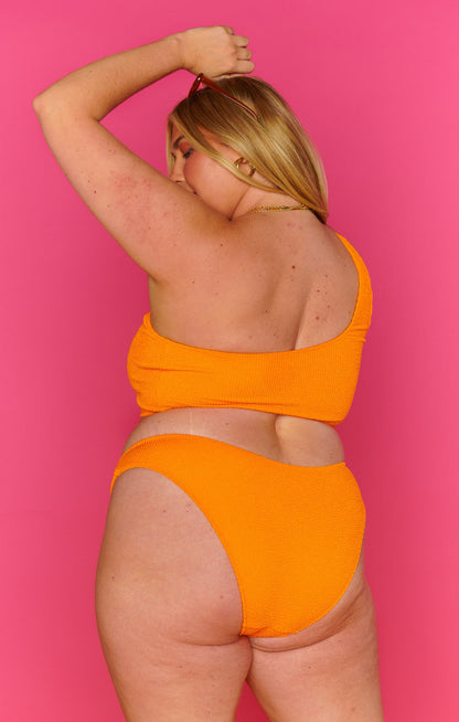 Silvana Bottom ~ Bright Orange Scrunch