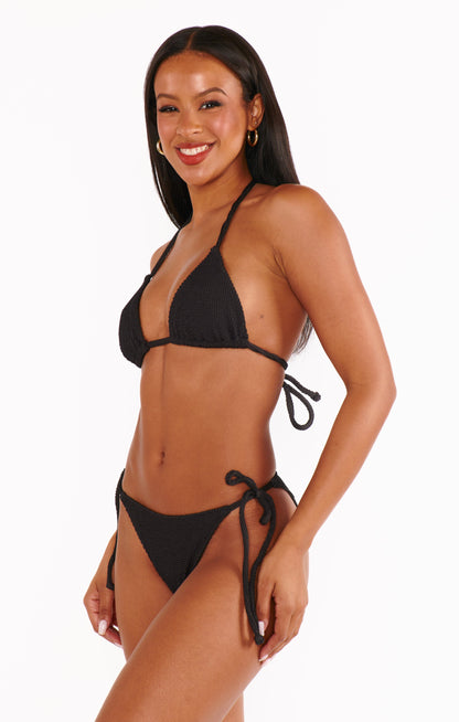 Triangle Top ~ Black Scrunch