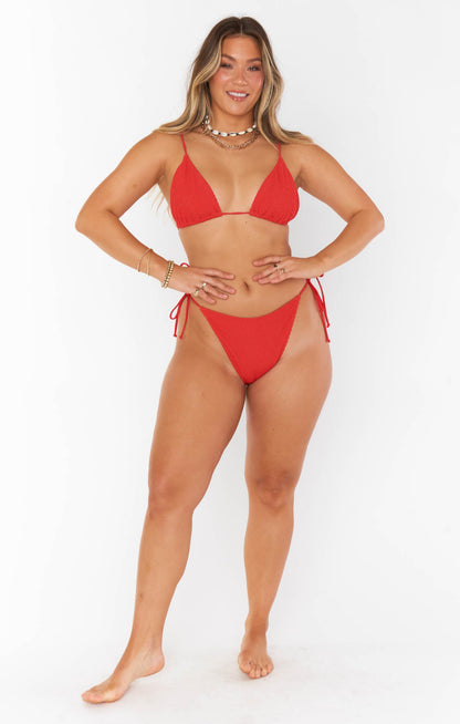 Tanning Top ~ Red Scrunch