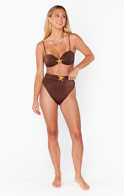 Ibiza Top ~ Cinnamon Shimmer with Starfish