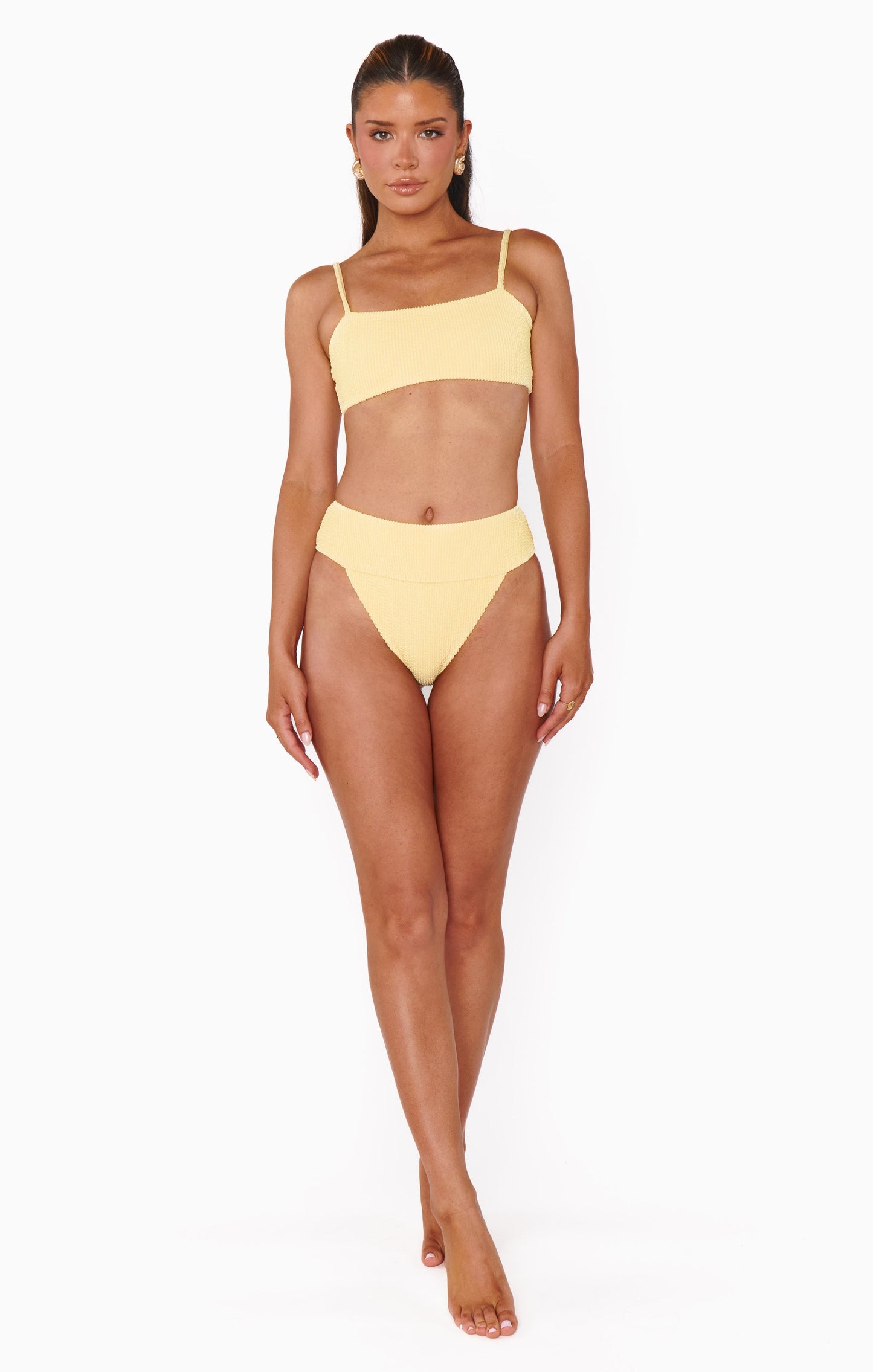 Destin Top ~ Butter Yellow Scrunch