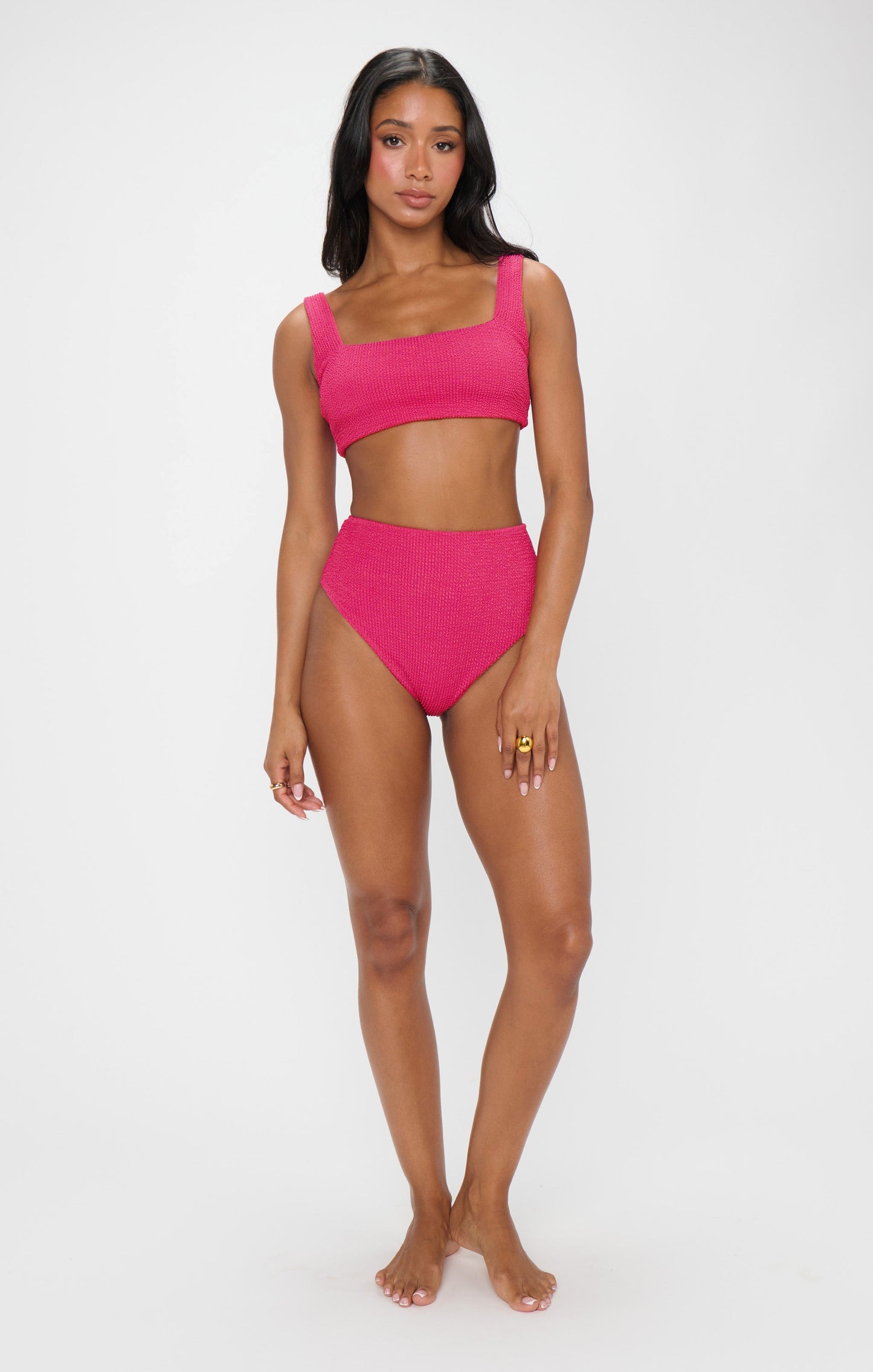 Hot Tub Top ~ Dragonfruit Scrunch