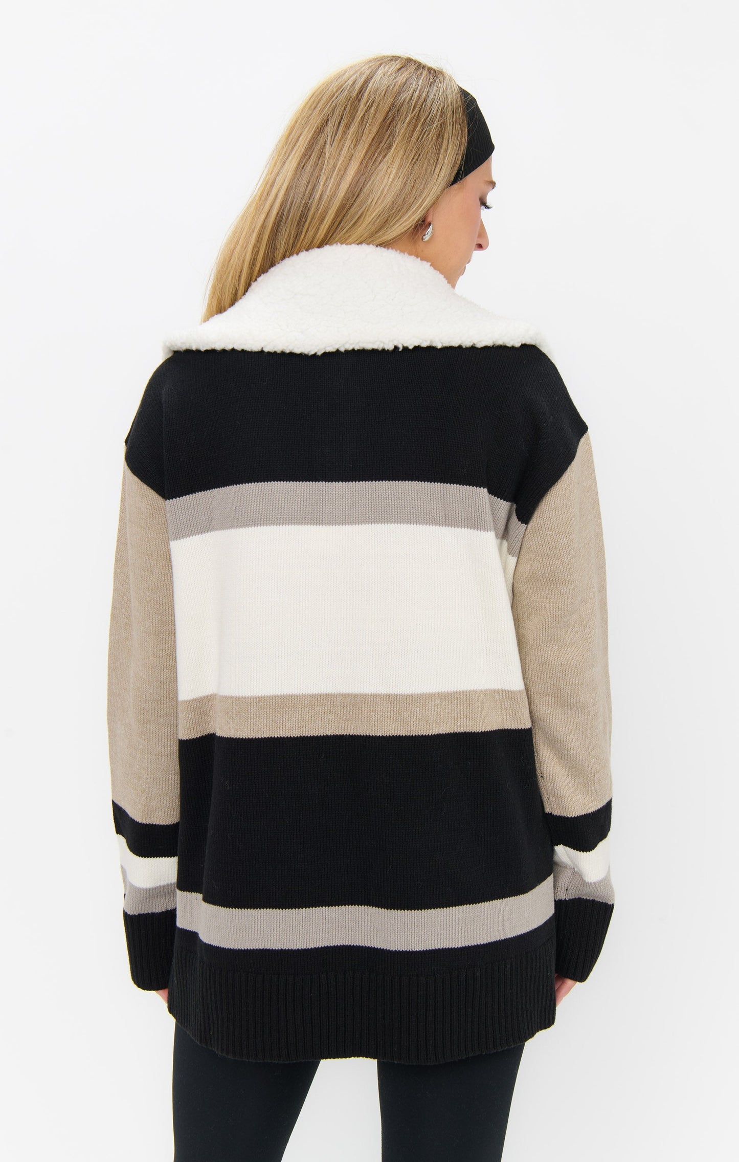 Weston Half Zip Pullover ~ Apres Stripe Knit