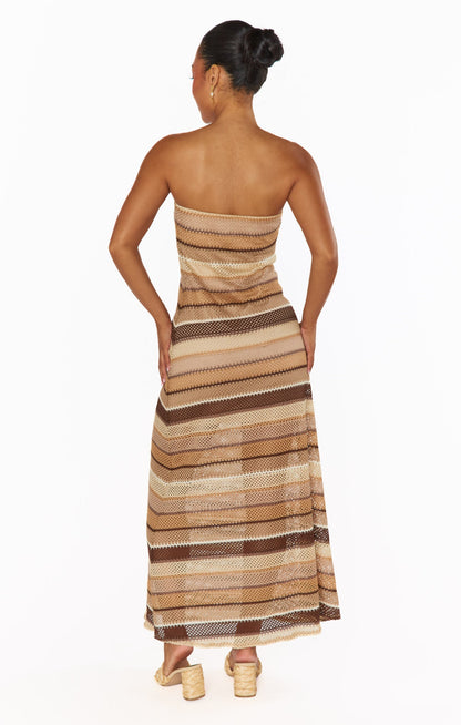 Taylor Tube Dress ~ Neutral Crochet