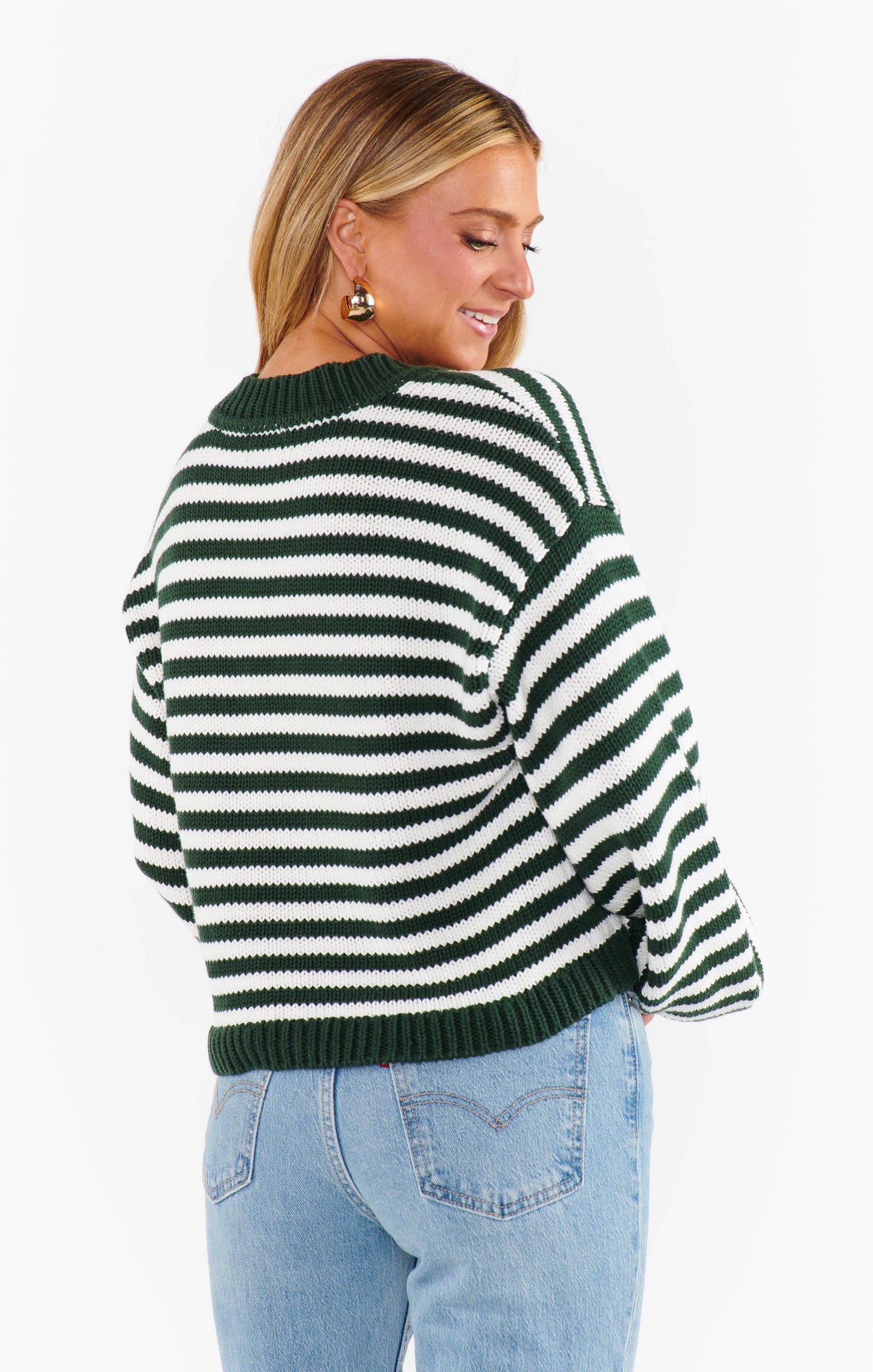 Good Karma Cardi ~ Forest Green Knit