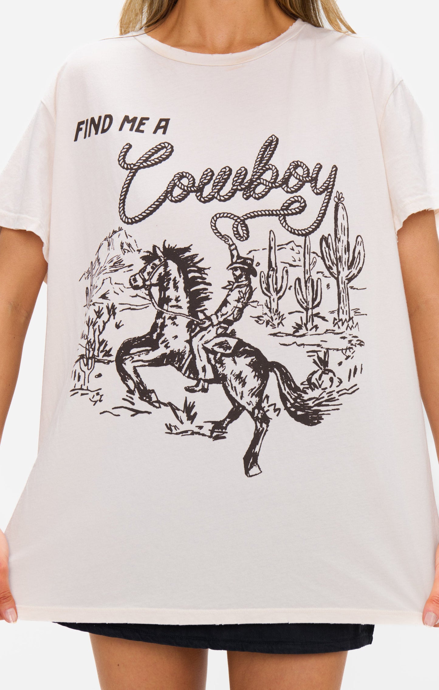 Tom Tee ~ Find Me A Cowboy Graphic