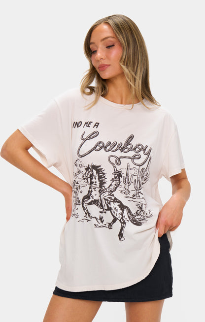 Tom Tee ~ Find Me A Cowboy Graphic