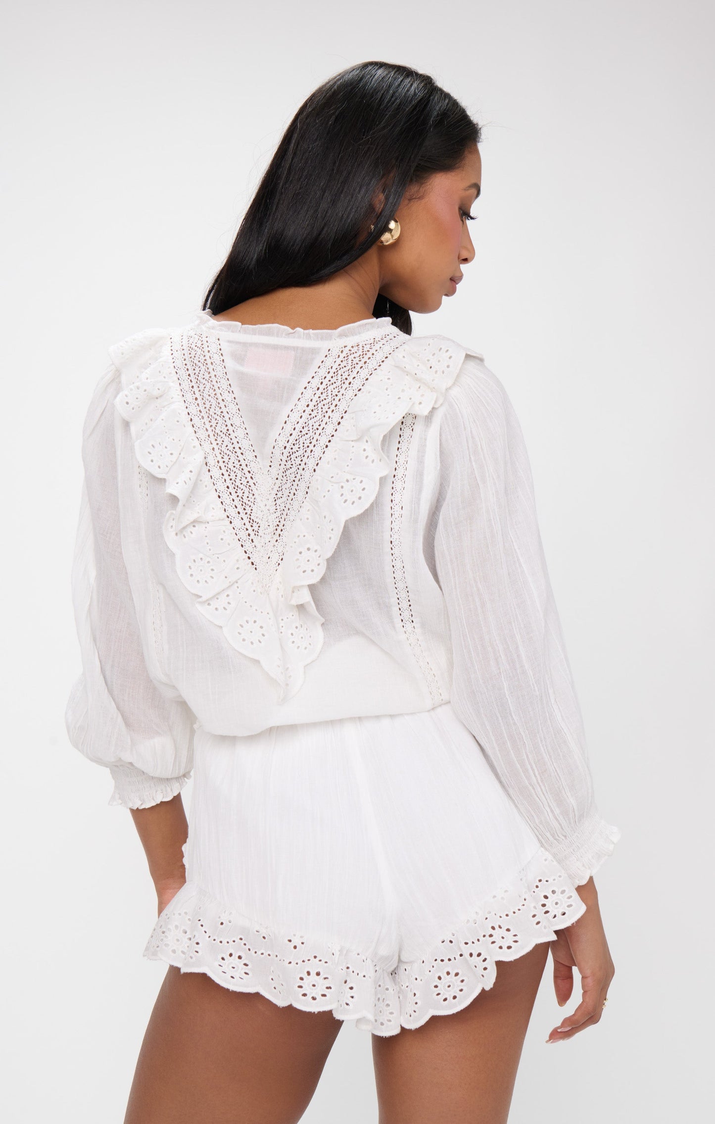 Cannes Shorts ~ White Eyelet