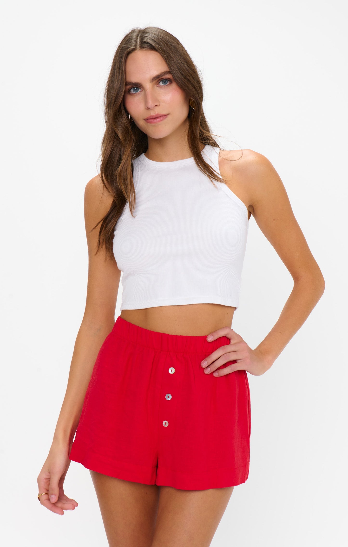 Max Boxer Shorts ~ Red Linen