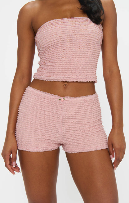 Nicki Shorts ~ Pink Ruffle Lace