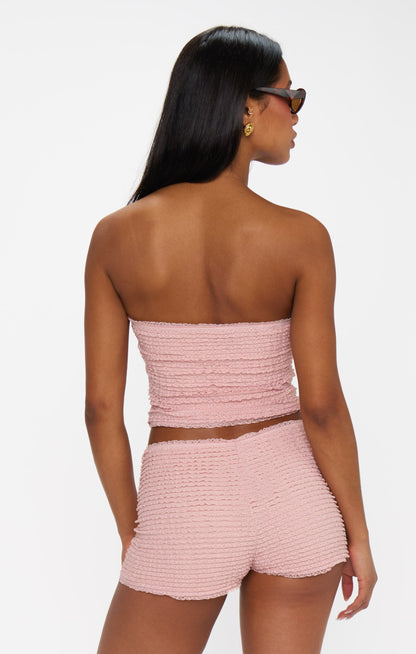 Nicki Shorts ~ Pink Ruffle Lace