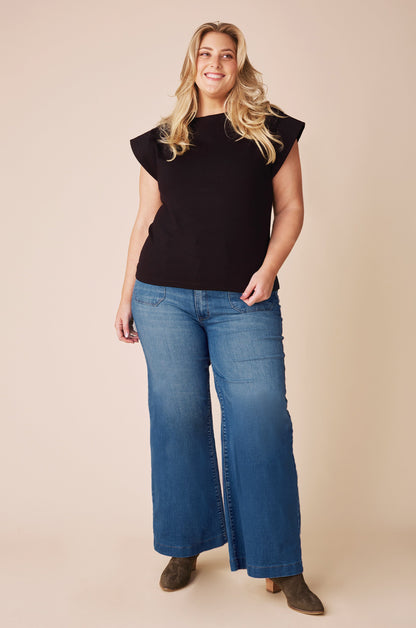Maddy Wide Leg Denim Jeans