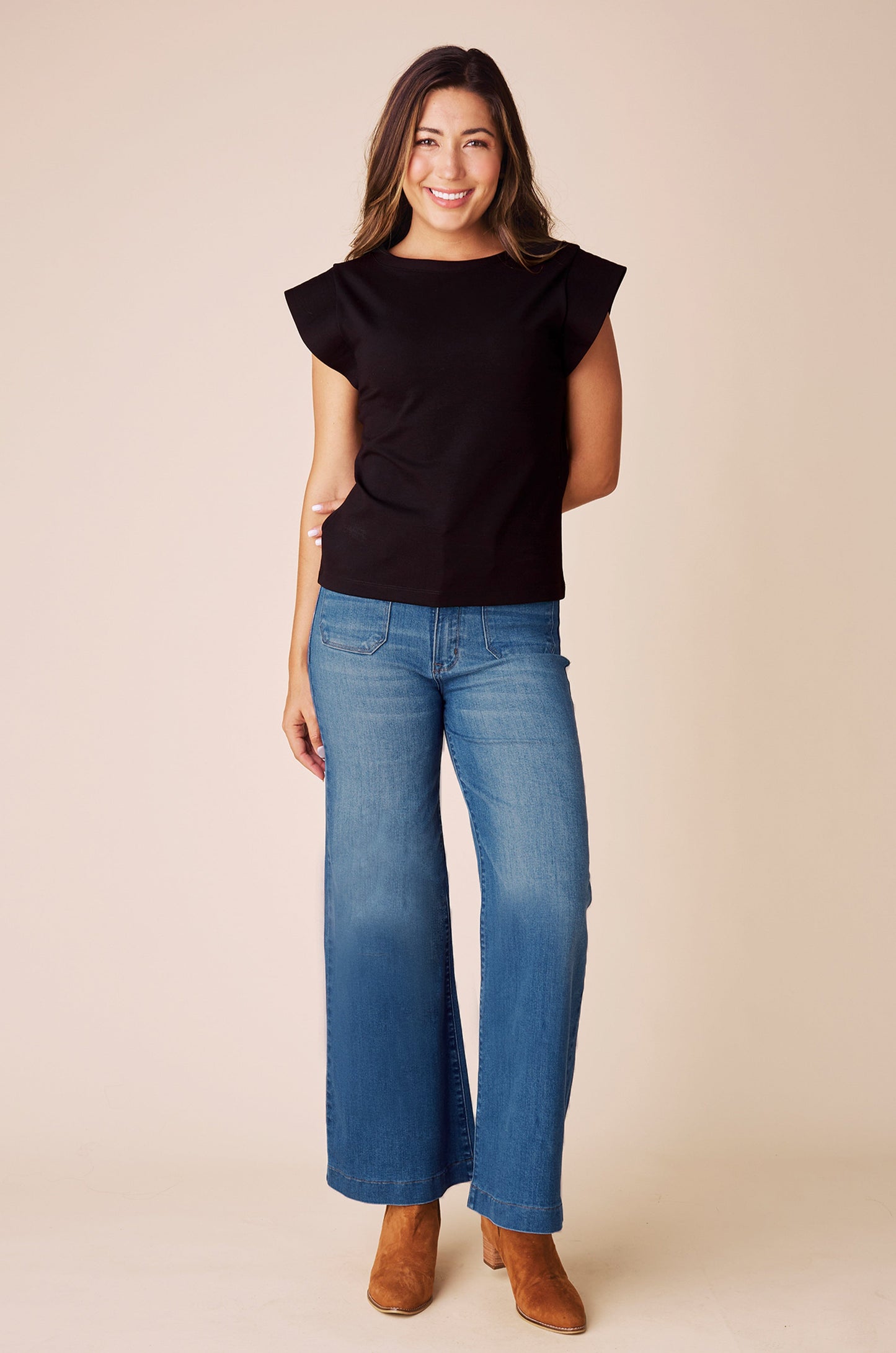 Maddy Wide Leg Denim Jeans