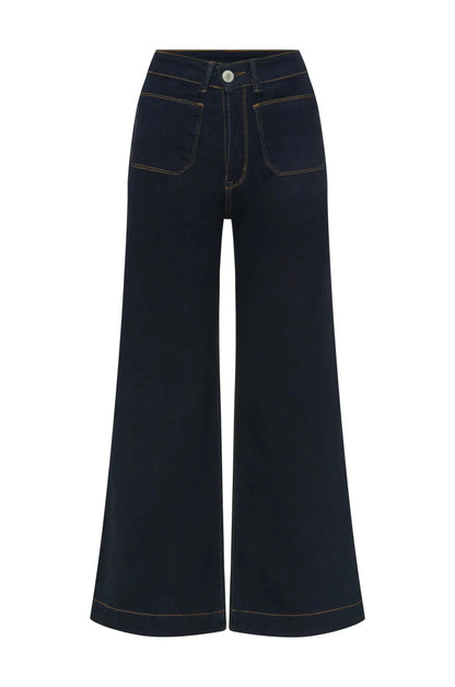 Maddy Wide Leg Dark Denim Jeans